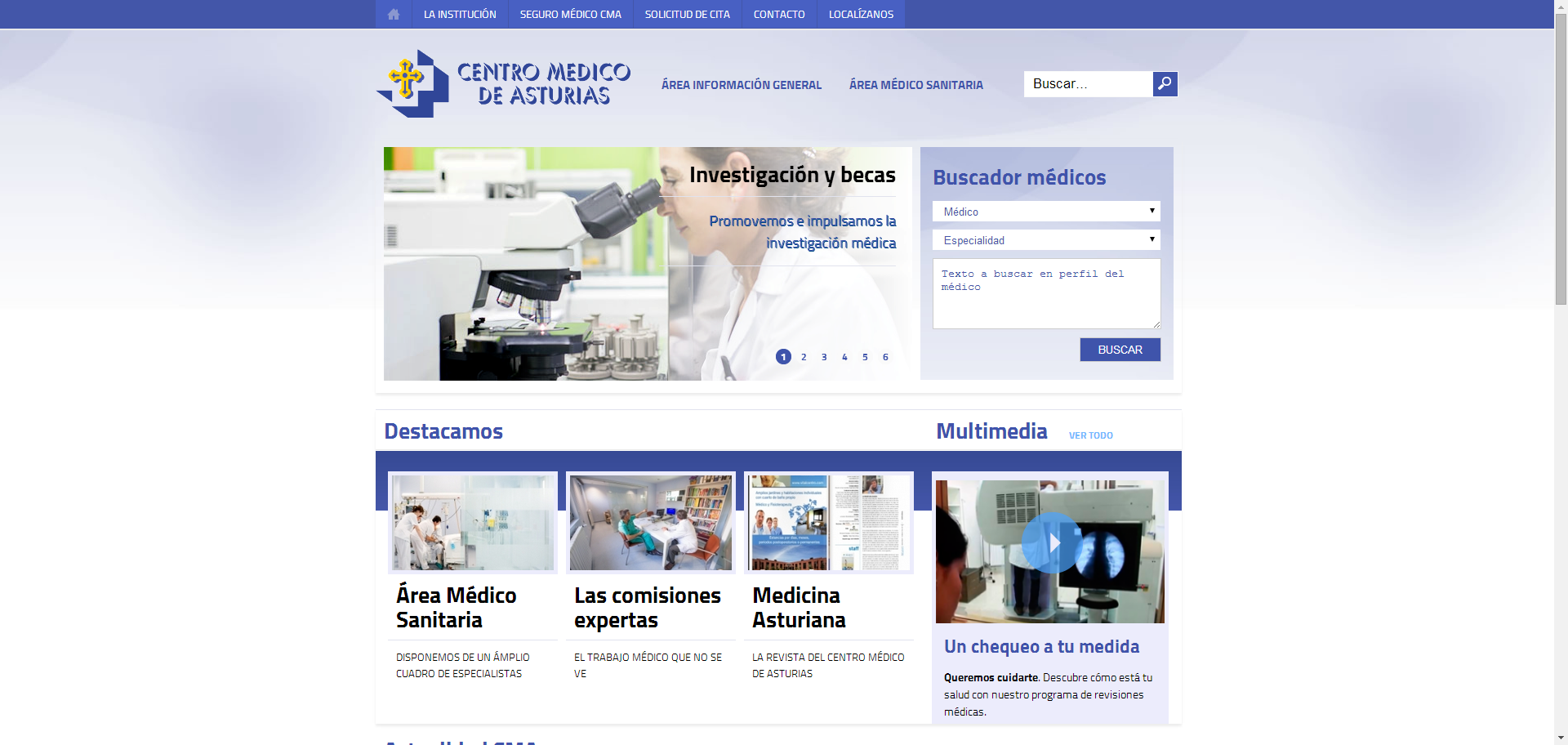 pagina centro medico asturias