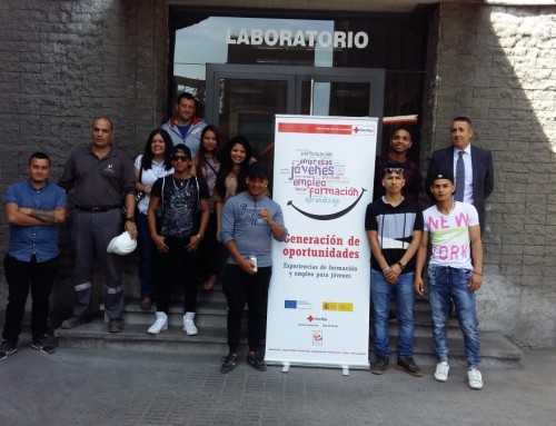 Jóvenes de Cruz Roja Española visita la Fábrica de Aboño